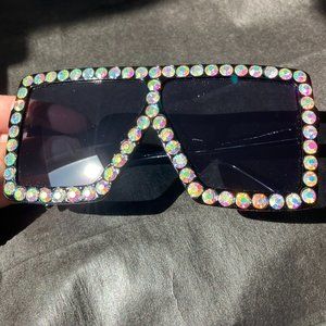 Sparkly Oversized Fashion Sunglasses - NWOT